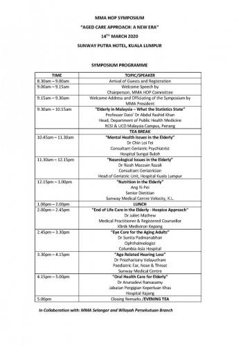 PROGRAMME OF EVENT