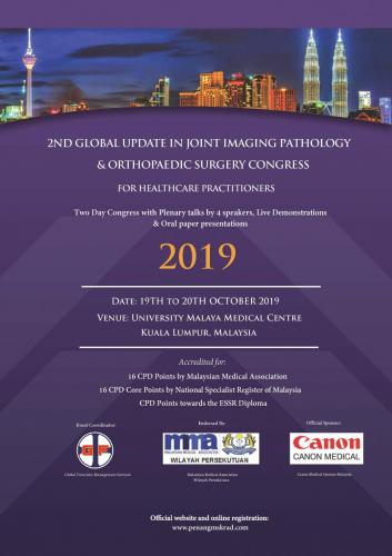 Full flyer - Joint Imaging & Orthopaedic Surgery Congress (19-20 Oct 2019) Updated Page 01